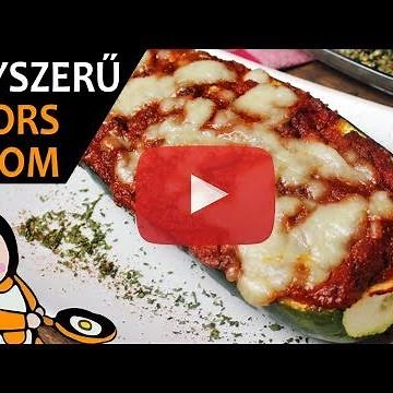 Töltött cukkini - Recept Videók