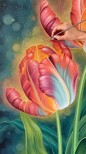 Silver Francis on Instagram: "Tulips are among the first flowers to peek through the earth as nature begins to rise out of its winter slumber. Their wide, crisp blooms symbolize the return of warmth, abundance, and vibrant new life to the world. These flowers are deeply personal to me. In all seasons of my life, both the joyful and the difficult, I try to remind myself of the great abundance around me. Tulips have always been a special symbol of that. You are already abundant in love, freedom, p