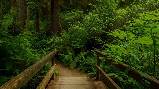 James Irvine Trail Redwood National Park forest hike (4K)