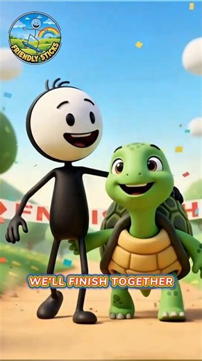 Running a Race Against a Turtle #animation #kids