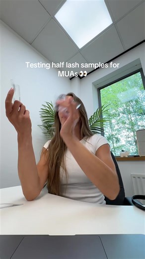 Testing Half Lashes for Makeup Artists