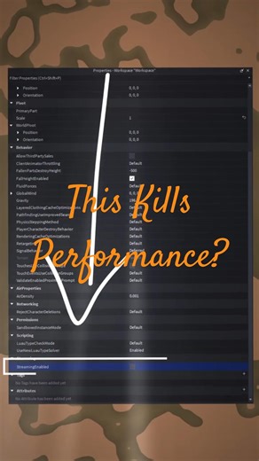 Your Game Is Lagging Because of THIS #roblox #robloxstudio