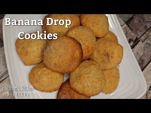 How to make Banana Drop Cookies (Meryenda/Dessert) + 2nd GIVEAWAYS WINNERS | Elle Gem's Kitchen