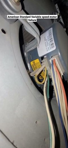 Failed variable speed blower motor. #sacramento #trane #tranehvac #hvac #acrepair #hvacservice