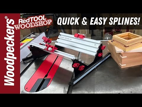 How to add decorative splines to any size project with Woodpeckers Spline Jig