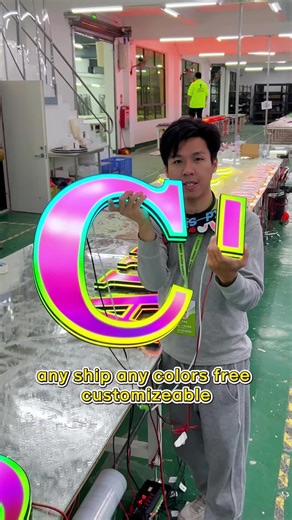 Dynamic light sign with unique characteristics#signage #ledneon #ledlight #signature #lightbox