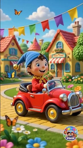 Tiny Noddy Sings a Happy Adventure Song 🚗✨ | Cute Kids Rhyme | Tiny MiniVerse