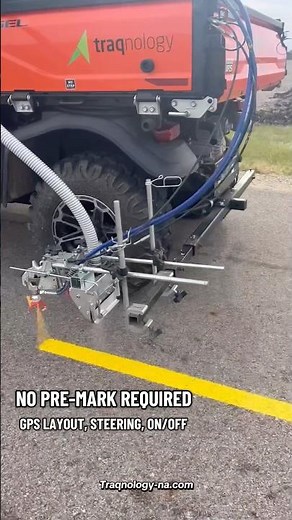 No pre-mark required. Layout in software & operate with GPS steering & paint on/off. Traqnology GPS