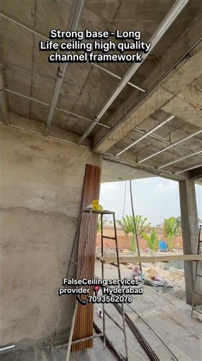 💪strong quality channels installation framework#falseceiling#pop #hyderabad #viral #interiordesign