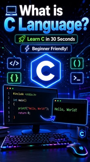 What is C Language? | C Programming for Beginners 💻 #shorts #clanguage #codebyfc @Codebyfc