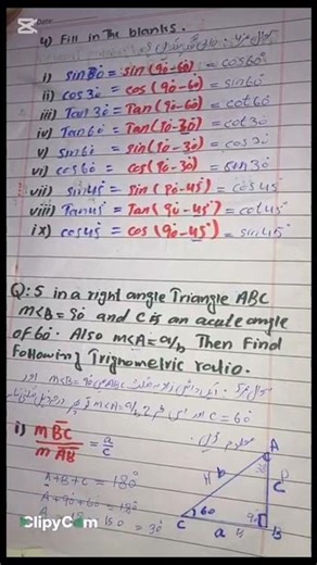 9th Class Math | New Book | Exercise 6.2 | Questions 3 to 5 | Full Easy Solution | Smart Syllabus
