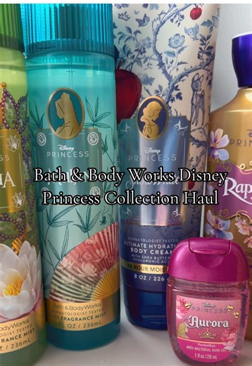 A haul of everything I got @Bath & Body Works from the Disney Princess collection! I loved all the scents, but I’m obsessed with Mulan and Tiana!💙💚💖 @Disney Anyone else have a favorite scent or product from this collection? #bathandbodyworks #disneyprincesses #disney #shoppinghaul #disneyfyp