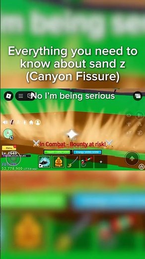 HOW TO ACTUALLY USE SAND Z | Blox Fruits PvP #shorts