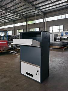 [Hot Item] Modern Parcel Box Outdoor Free Standing Metal Drop Box Parcel Delivery Box