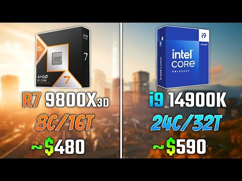 AMD RYZEN 7 9800X3D vs INTEL i9-14900K | Test in 6 Games