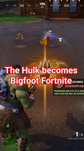 The Hulk becomes Bigfoot in Fortnite