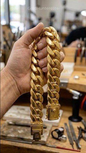 Melting a Massive Cuban Link Gold Chain into a 350g Gold Bar! 🔥🪙
