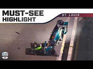Josef Newgarden and Louis Foster collide in massive crash at WWT Raceway | INDYCAR