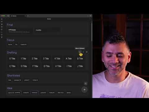 Added a section quick menu (Project Browser)
