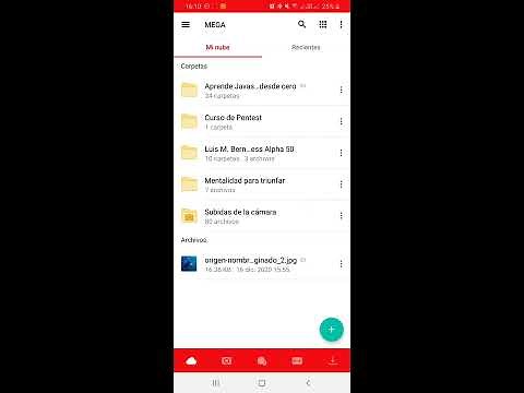 Utilizar Mega desde el celular Nube de almacenamiento