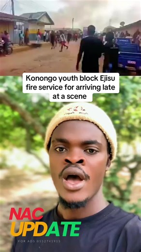 Konongo Youth Protest Delayed Fire Service Response