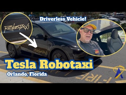 We Rode the NEW Tesla Robotaxi in Orlando! (Better than Waymo?)