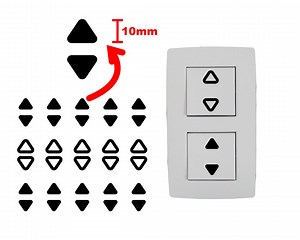 Smart Home Switch Sticker ARROW on and off Rocker - Etsy UK