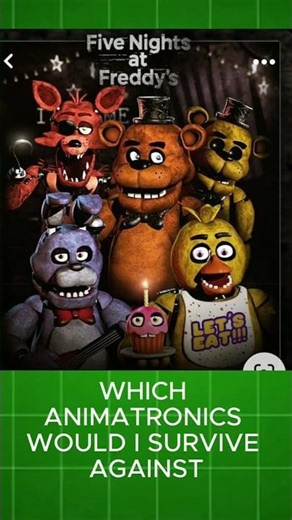 Ranking FNAF 1 animatronics based on if I'd survive them!