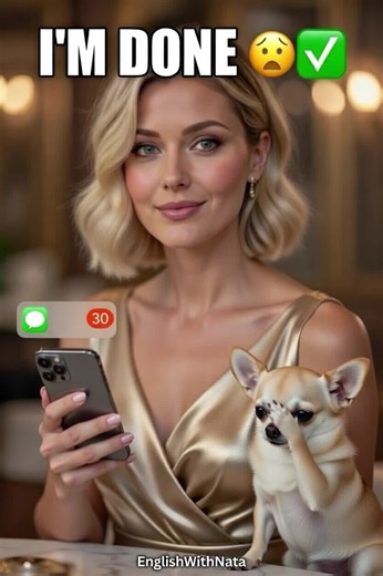 I’m done” is a short, natural phrase people use when they’re finished with something or when they’re completely fed up and don’t want to continue. It’s perfect for everyday moments—work, chores, drama, tech problems, or anything that pushes you over the edge. Two common meanings: \t1.\tFinished: “I’m done with my homework.” \t2.\tFed up / over it: “This app keeps crashing—I’m done.” Tone tips: \t•\tCan be funny and dramatic ✅ \t•\tCan sound serious if said flatly ✅ \t•\tInformal (not for formal 