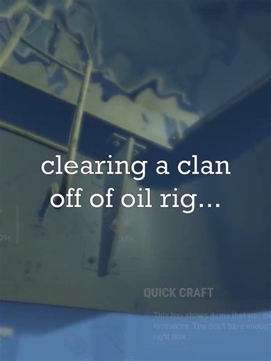 Clearing a Clan off the Oil Rig in Rust