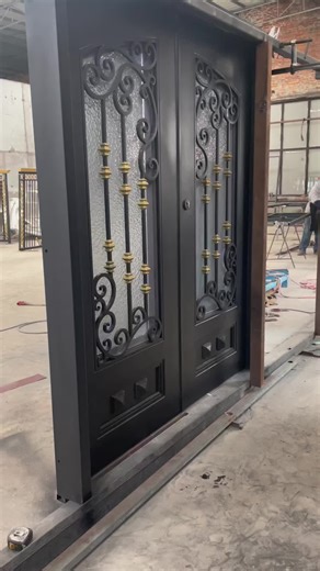 Customized Handmade Wrought Iron Door Designs