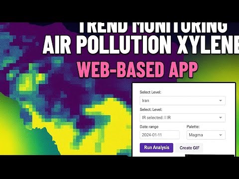 Application Air pollution Xylene -satellite imagery remote sensing