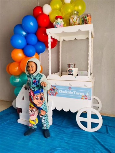 4th birth day paw patrol themed. #khuliturns4