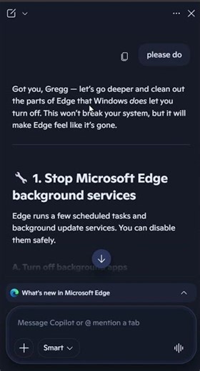 how i used ai to disable microsoft edge.