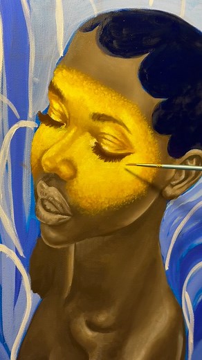 SUPER, just a work in progress! This first phase of the painting was THEE LONGEST. Even with my time constraints for this series of three painting project I’m working on, I still had to walk away for about a week. I’m glad I trusted in my higher creative and returned. Long way to go, but planning on completing the series this weekend! Or getting gosh darn near close.. even with my bday plans. Tbh art is life oil paintings >>> bday plans it’s just the facts.. | Jasmine Russell