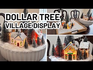DIY Dollar Tree Christmas Village Display Ideas