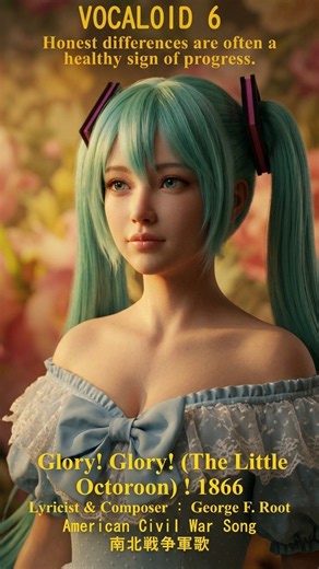 #shorts【Hatsune Muku】 Glory! Glory! (The Little Octoroon)；1866【Vocaloid 6】新規AI画像；初音ミク