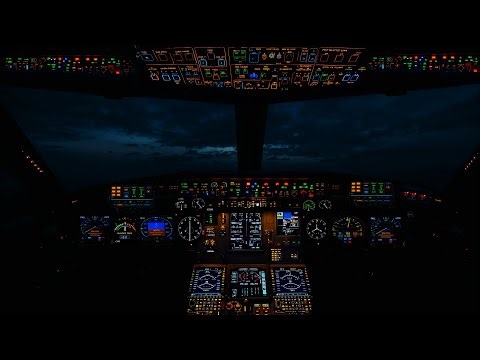 Night Flight Cockpit Ambience Only | White Noise For Sleeping