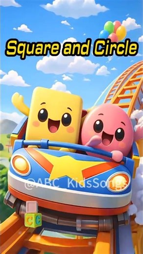 Shapes Song for Kids! 🎡 Guess the Shape? Square, Circle, Star ⭐ #kidssongs #shorts #yt