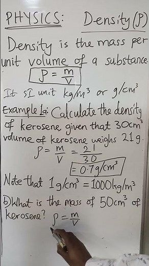DENSITY CALCULATIONS