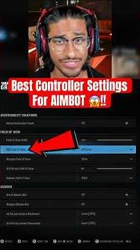 BEST Controller Settings For AIMBOT In WARZONE!