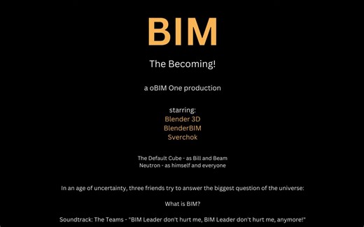 iBlender中文版插件 什么是 BIM BlenderBIM Blender教程