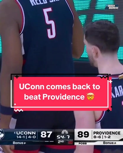 this game was NUTS 🤯 #uconn #basketball #collegebasketball #cbb #uconnhuskies
