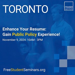 If you’re a post-secondary student in the GTA, you’re not going to want to miss our incredible lineup of speakers at our annual Explore Public Policy Issues seminar on November 9th! Join us from 10am – 3pm ET for presentations from renowned authors and policy experts Benji Backer, Ryan Manucha, Jessica Flanigan and Livio Di Matteo. Add your voice to the conversation, register now! | The Fraser Institute | Facebook