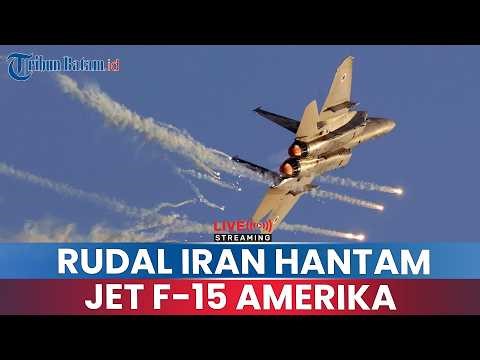 🔵LANGIT HORMUZ MEMBARA! Detik-detik Jatuhnya Jet F-15 Amerika Akibat Hantaman Rudal Milik Iran