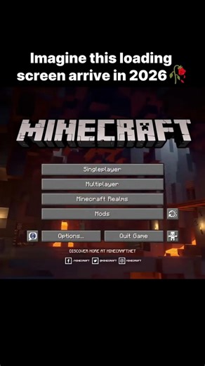 Minecraft Loging Screen Moment #viral #foryou #short #minecraft