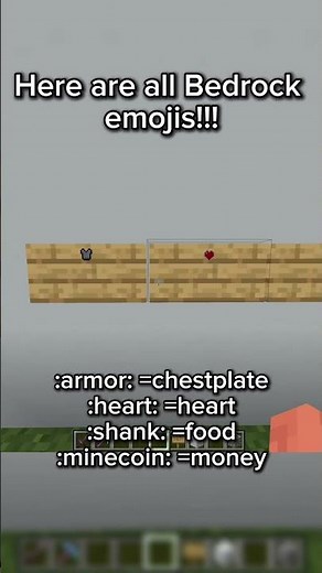 all bedrock emojis! #minecraft #minecraftcrops #gaming #minecraftsurvivalseriesepisode1 #memes