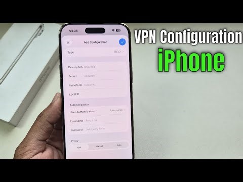 How to add vpn configuration iphone 17 Air/Pro/Max