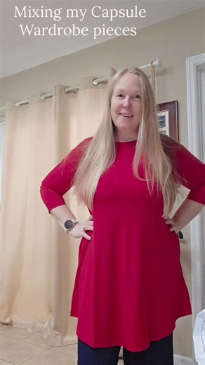 I got a couple mystery bags from Storyline Collection (a special during July) and I mixed the small and xs items. I polyester and spandex mix because of the give in the fabric. I can't wait to share more of how I'm making changes this year! #capsulewardrobe | Kathy Boast Tschudy