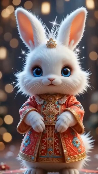 Adorable Rabbit Dance 🐰🧡 #cute #mybunny #rabbit #bunny #shortsfeed #mycuterabbit #pets #cutebunny